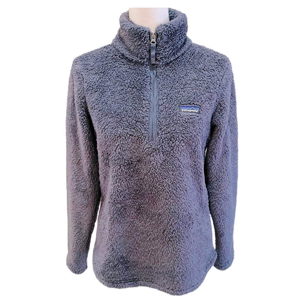 Patagonia Los Gatos Gray Fleece 1/4 Zip Pullover Medium